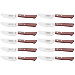 Ensemble de 12 couteaux  pizza ou steak manche rouge tramontina 29810 - 164