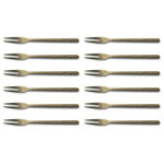 Ensemble de 12 fourchettes � dessert culter collection kodai 13, 8cm