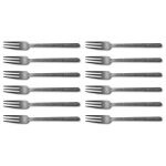 Ensemble de 12 fourchettes de table 3 dents xl culter kodai 19, 5cm