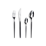 Ensemble 24 couverts amefa soprano inox 18 / 0 noir