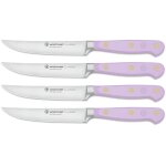 Ensemble de 4 couteaux  steak forgs lame 12cm gamme classic colour purple yam wusthof
