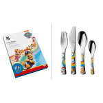 Ensemble de 4 couverts enfants wmf pat'patrouille en acier inox 18 / 10 cromargan