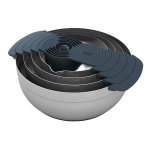 Ensemble de 9 bols / passoires / doseurs joseph joseph nest 100 en inox 18 / 8 embotables