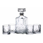 Ensemble carafe  whisky avec 4 verres barcraft