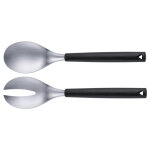 Ensemble de couverts � salade triangle en inox bross� et manche en pp