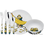 Ensemble de couverts et vaisselle wmf les minions en inox 18 / 10 et porcelaine