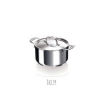 Faitout acier inox avec couvercle beka chef