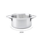 Faitout en inox 18 / 10 de buyer alchimy multicouches 3 plis Faitout en inox 18 / 10 de buyer alchimy multicouches 3 plis