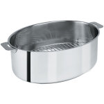 Faitout ovale 30cm mutine + grille cristel