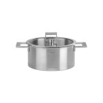 Faitout strate fixe inox 18 / 10 + couvercle verre cristel Faitout strate fixe inox 18 / 10 + couvercle verre cristel