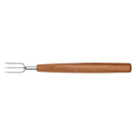 Fourchette pour pommes de terre triangle sense 3 dents inox manche en prunier