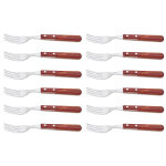 Fourchettes srie gaucho 29810 - 107 tramontina 13cm manche rouge - lot de 12