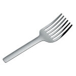 Fourchette pour les spaghettis alessi tibidabo tout inox