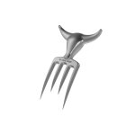 Fourchette � viande steak champ bull fork en zinc