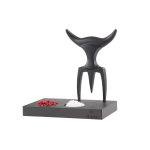 Fourchette � viande tridens s�rie limit�e onyx avec socle en paperstone