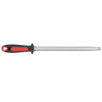 Fusil  aiguiser fischer mche ovale 30cm taillage fin et manche rouge