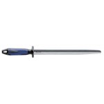 Fusil  aiguiser oval dick finecut taille fine mche 30cm manche bleu et noir