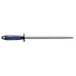 Fusil  aiguiser rond dick regular taille standard mche 30cm manche bleu et noir