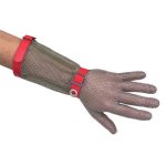 Gant de protection avec manchette en cotte de maille inox taille m marque niroflex Gant de protection avec manchette en cotte de maille inox taille m marque niroflex