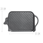 Grill en fonte matfer beef grill 37x22cm