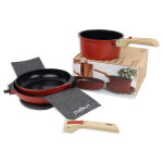 Incroyable kit 2 poles + 1 casserole + accessoires cookut
