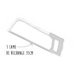Lame inox rechange pour scie marque fischer mod�le m�nage standard 35cm