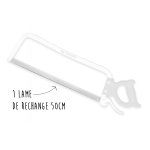Lame inox rechange pour scie marque fischer modle standard 45cm