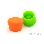 Lot de 2 bouchons � vin en silicone pulltex