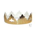 Lot de 2 couronnes pour galette des rois Lot de 2 couronnes pour galette des rois