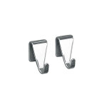 Lot de 2 crochets de cuisine pour barre panoply cristel