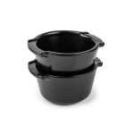 Lot de 2 ramequins noir satin 11cm modle appolia peugeot