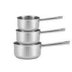 Lot de 3 casseroles beka cicla inox diamtre 16cm, 18cm et 20cm
