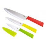 Lot 3 couteaux kuhn rikon color�s gamme colori + pain, utile et office