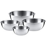 Lot de 4 bols de cuisine wmf gourmet en inox 18 / 10 cromargan
