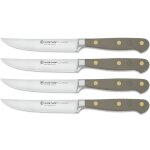 Lot de 4 couteaux  steak forgs lame 12cm gamme classic colour velvet oyster wusthof