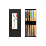 Lot 5 paires de baguettes en bambou kutoyama
