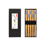 Lot 5 paires de baguettes en bambou kutoyama