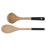 Lot cuill�re et louche en bois cookut