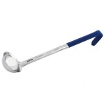 Louche pro en acier inoxydable avec manche bleu matfer