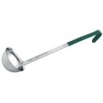 Louche pro en acier inoxydable avec manche vert matfer