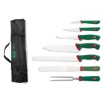Malette souple 8 couteaux et ustensiles pour cuisiniers sanelli premana