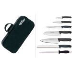 Mallette 6 couteaux + 1 fusil diamant bargoin creative chef