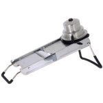 Mandoline de cuisine professionnelle de buyer révolution avec 3 peignes + chariot et poussoir Mandoline de cuisine professionnelle de buyer révolution avec 3 peignes + chariot et poussoir