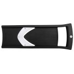 Mandoline triangle avec lame en inox et poussoir en pp coloris noir