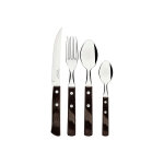 Mnagre 24 couverts modle 21199 / 905 tramontina en inox / bois marron