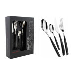 Ménagère inox 24 pièces bugatti glamour noir Ménagère inox 24 pièces bugatti glamour noir