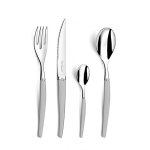 Mnagre lou laguiole 24 pices jet sabl inox - coloris gris