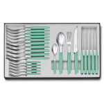 Ménagère victorinox swiss modern 24 couverts vert pastel Ménagère victorinox swiss modern 24 couverts vert pastel