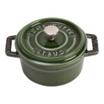 Mini cocotte de cuisson ronde fonte staub basilic Mini cocotte de cuisson ronde fonte staub basilic