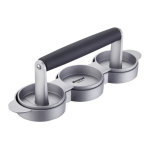 Mini presse pour les burgers westmark trio en aluminium Mini presse pour les burgers westmark trio en aluminium